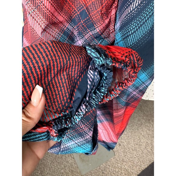 Anthropologie Strapless Plaid Jumpsuit - Blue and Red - Picture 7 of 12